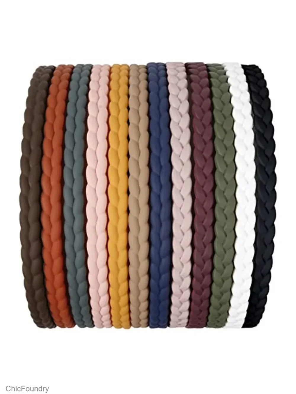 12 Pack Thin Plastic Headbands for Women Girls with Teeth, Non Slip Hair